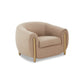 Lina Accent Chair by Inspire Me! Home Decor - Cafe Au Lait