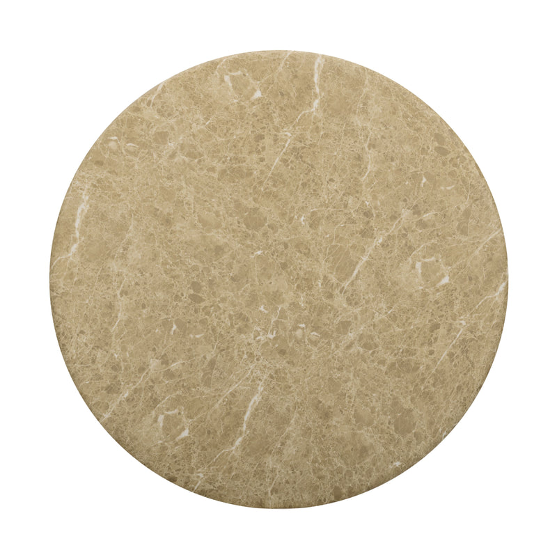 Cynthia 36" Concrete Indoor/Outdoor Coffee Table - Light Emperador Marble