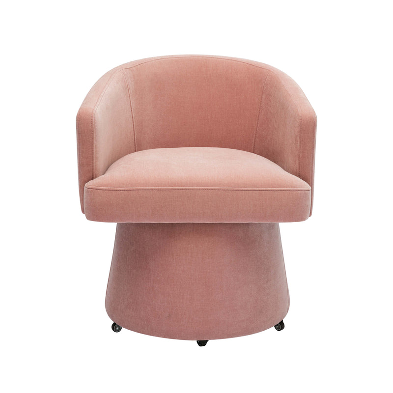 Kristen Rolling Desk Chair - Pink