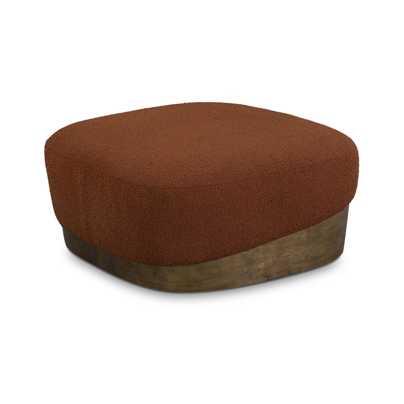 Domina Boucle Ottoman - Autumn Red