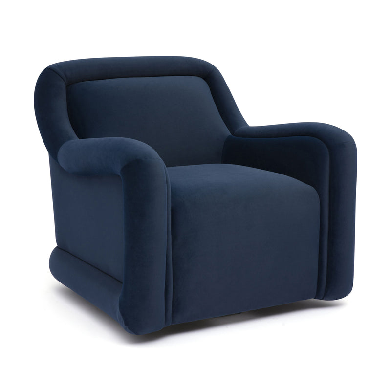 Charli Performance Swivel Chair - Dark Blue
