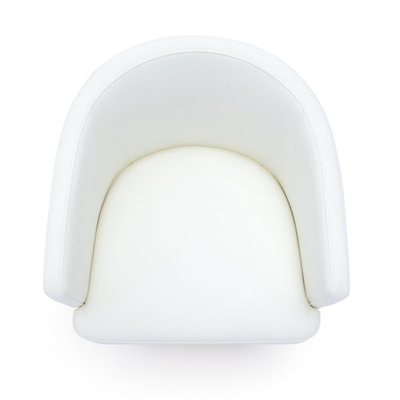 Kristen Rolling Desk Chair - Off-White