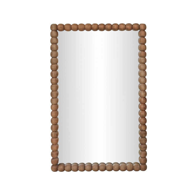 Cheyanne 29"X44" Carved Solid Wood Rectangular Wall Mirror