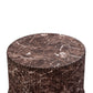 Cilla Red Faux Levanto Marble Indoor/Outdoor Concrete Side Table