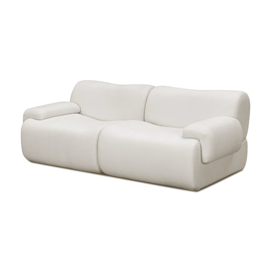 Zenith 80" Modular Loveseat - Cream