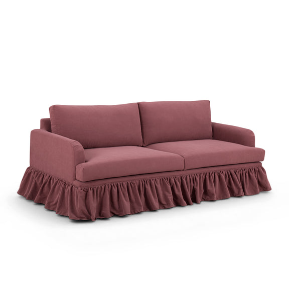 Gertrude 90" Sofa - Plum