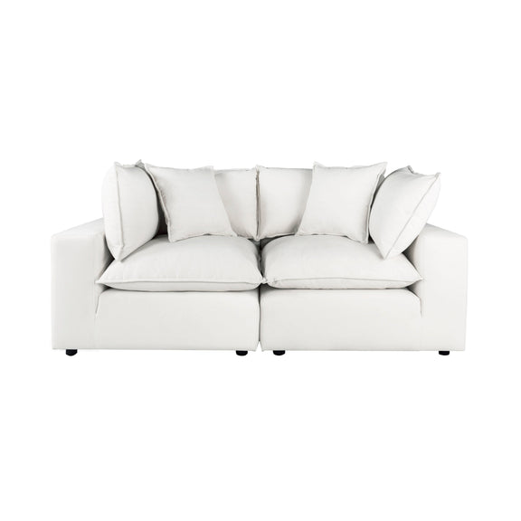 Cali 80" Modular Loveseat - Pearl