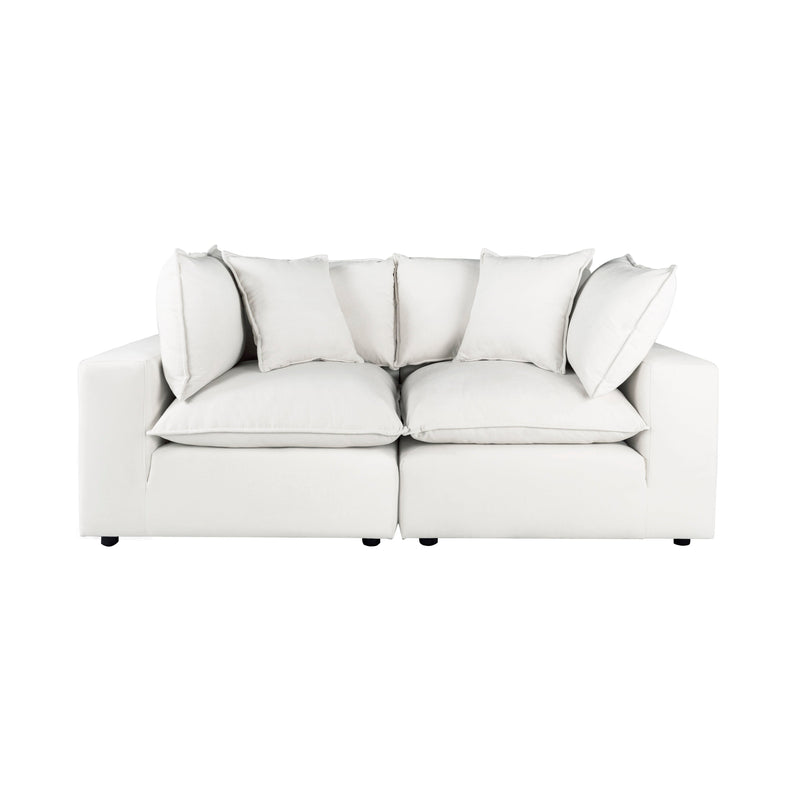 Cali 80" Modular Loveseat - Pearl