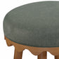 Oodle Performance Vegan Mohair Bar and Counter Stool - Green / Light Walnut / Counter Height