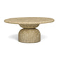 Cynthia 36" Concrete Indoor/Outdoor Coffee Table - Light Emperador Marble