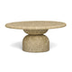 Cynthia 36" Concrete Indoor/Outdoor Coffee Table - Light Emperador Marble