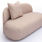 Carraway 59" Loveseat - Brown Stripes