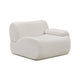 Zenith Contract-Grade Upcycled Fabric Corner Chair - Cream / RAF