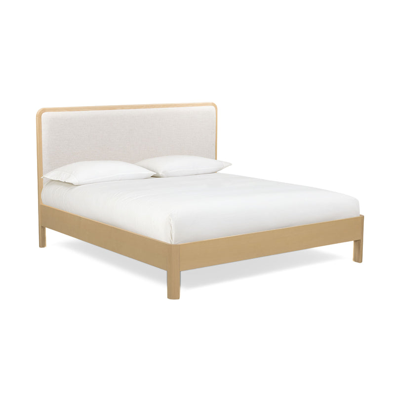 Rafaelle Natural Solid Ash Bed - Cream,Natural