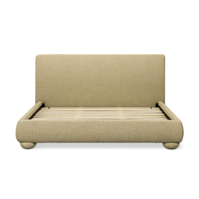 Rayne Textured Fabric Bed - Honey