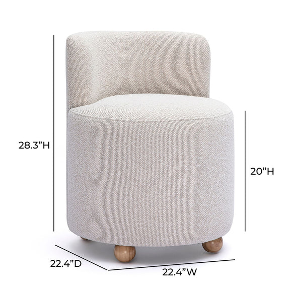 Hakuna Desk Chair - Cream