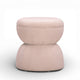 Tomlin Ruched Performance Fabric Game Ottoman - Light Pink