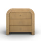 Hump 38" Arched 3-Drawer Bedside Chest - Natural