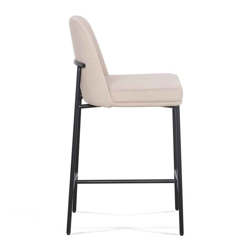 Sydney Performance Velvet Counter Stool Set of 2 - Taupe