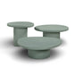 Jade Concrete Indoor/Outdoor Nesting Coffee Table Set - Green