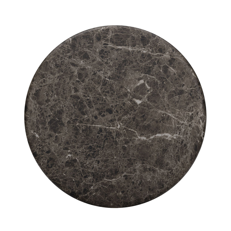 Cynthia Concrete Indoor/Outdoor Side Table - Dark Emperador Marble