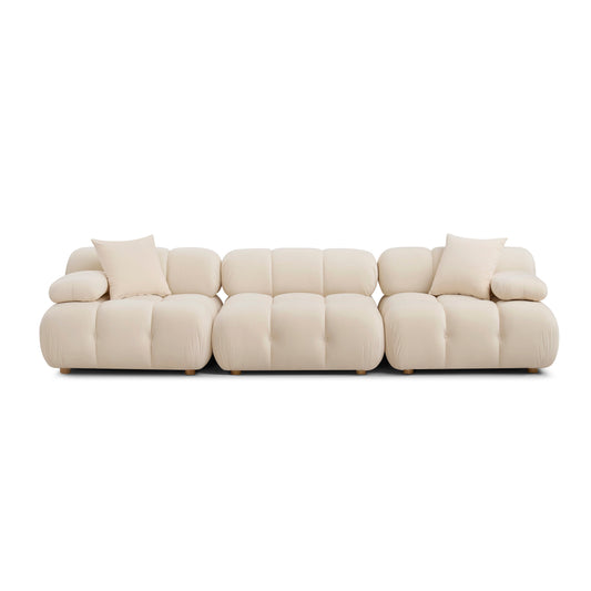 Calliope 118" Performance Modular Sofa - Off-White