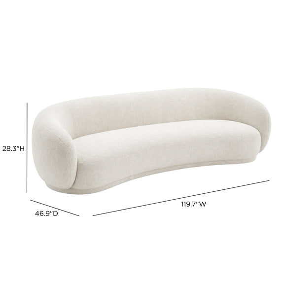 Kendall Sofa (90"-120") - Off-White / 120"