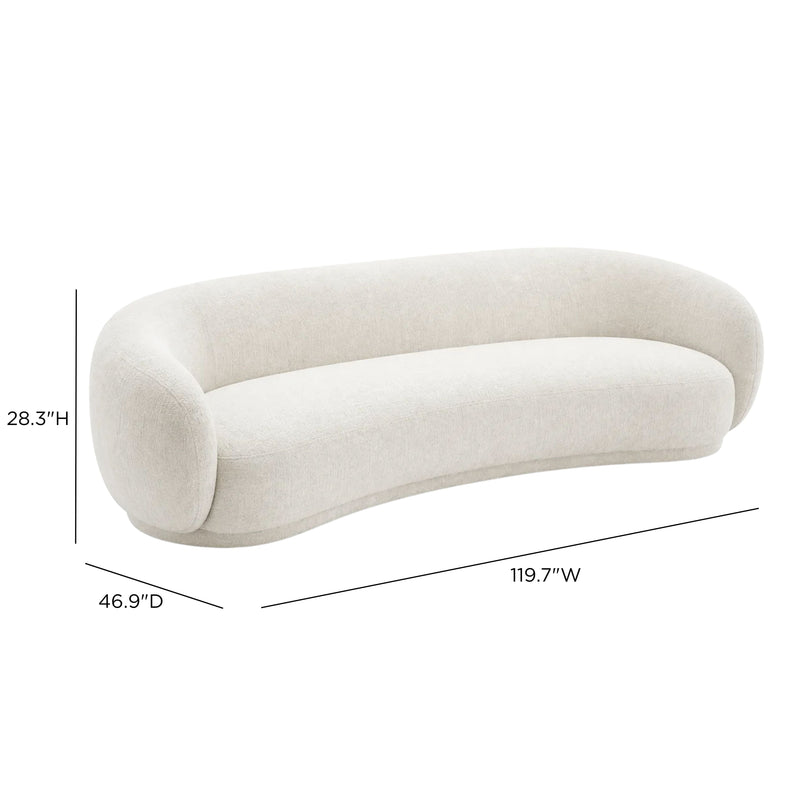 Kendall Sofa (90"-120") - Off-White / 120"
