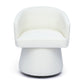 Kristen Rolling Desk Chair - Off-White