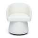 Kristen Rolling Desk Chair - Off-White