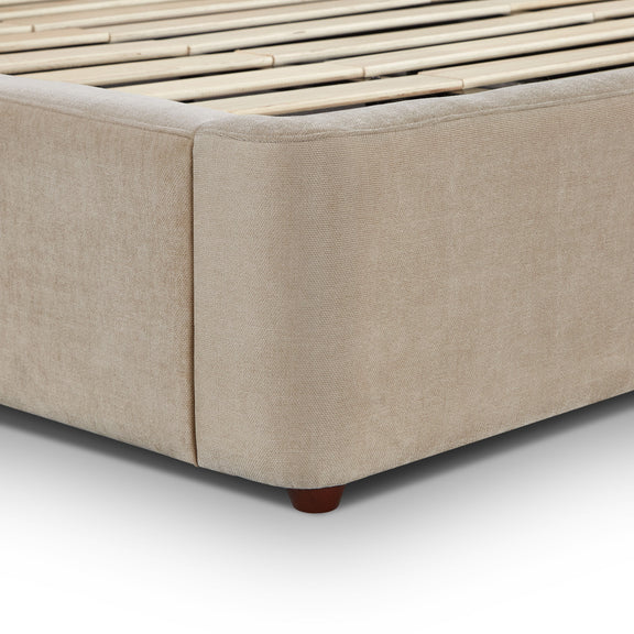 Leah Performance Chenille Bed - Taupe