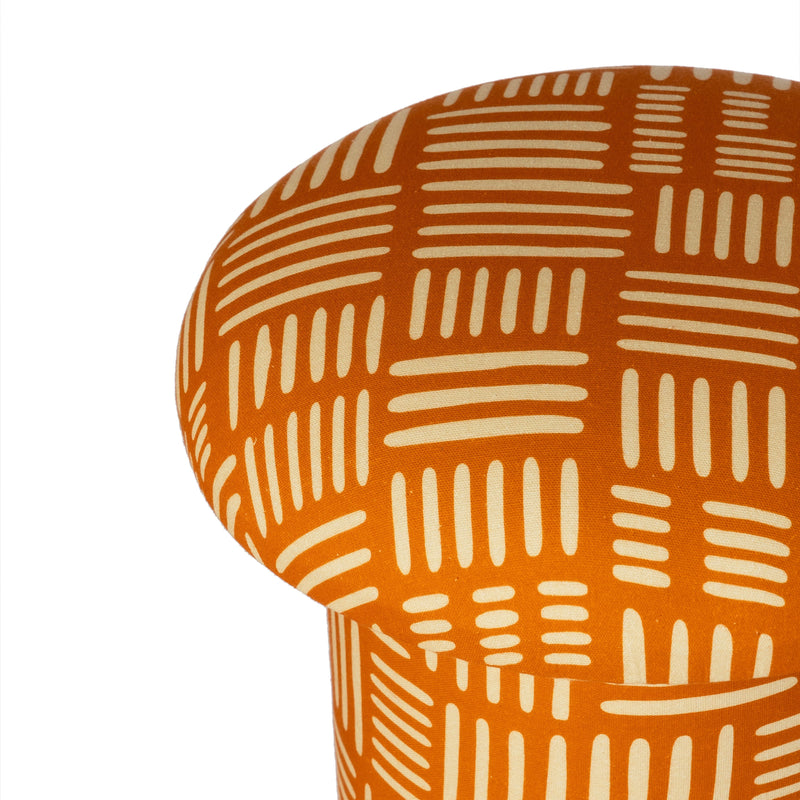 Lucy Mushroom Stool - Rust Orange