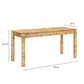 Berri 60" Natural Burl 3-Drawer Work Desk
