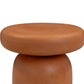 Lydia Concrete Indoor/Outdoor Side Table - Orange