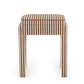 Kora Cotton Jute Contract-Grade Accent Stool - Brown