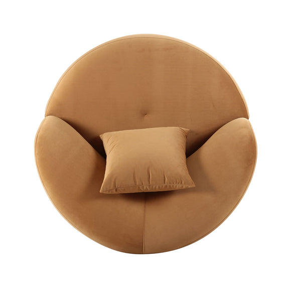 Fickle Swivel Accent Chair - Camel