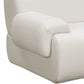 Zenith 5-Piece Contract-Grade Upcycled Fabric Modular L-Sectional - Cream