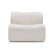 Zenith Contract-Grade Upcycled Fabric Armless Chair - Cream