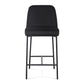 Sydney Performance Velvet Counter Stool Set of 2 - Black