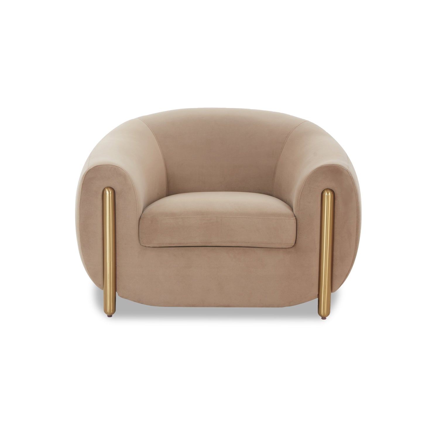 Lina Accent Chair by Inspire Me! Home Decor - Cafe Au Lait
