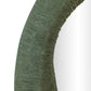Orpheus 22"X28" Ribbed Forest Green Fiberglass Thick Wall Mirror