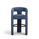 Malone Performance Chenille Stool - Blue Denim / Bar Height