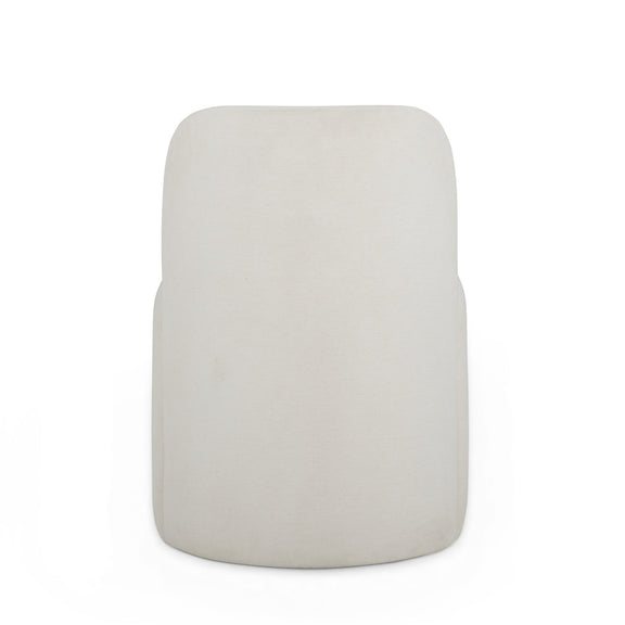 Persa Round Back Performance Chenille Dining Chair - Cream
