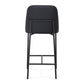 Sydney Performance Vegan Leather Counter Stool - Set of 2 - Black
