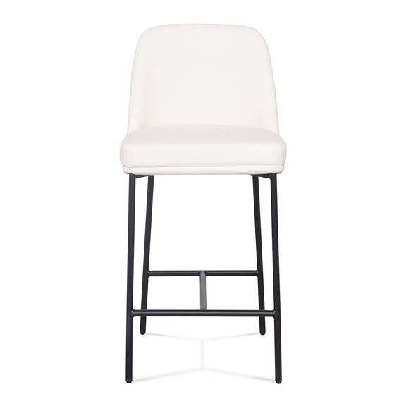 Sydney Performance Vegan Leather Counter Stool - Set of 2 - Cream