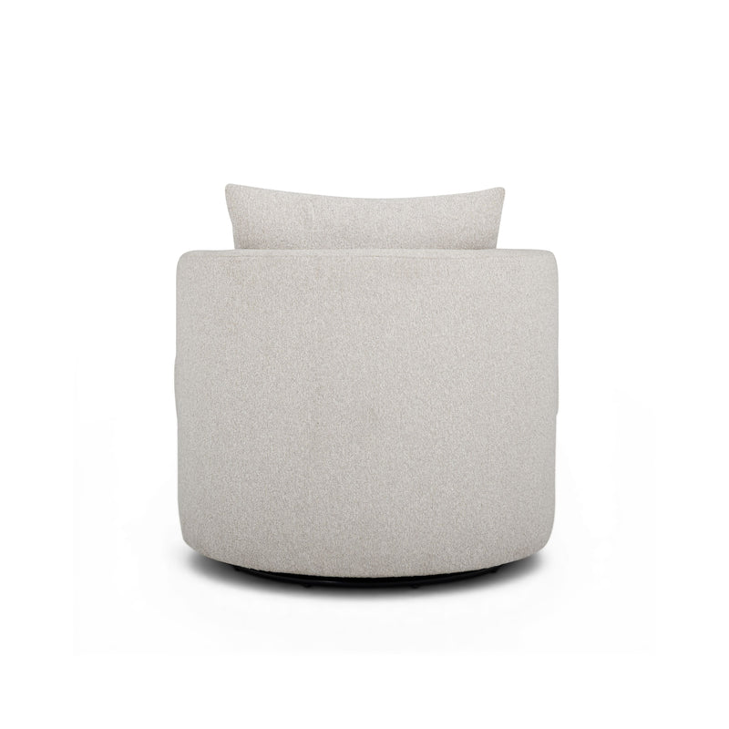 Silvi Performance Boucle Swivel Accent Chair - Off-White