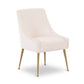 Beatrix Performance Velvet Dining Chair - Cream