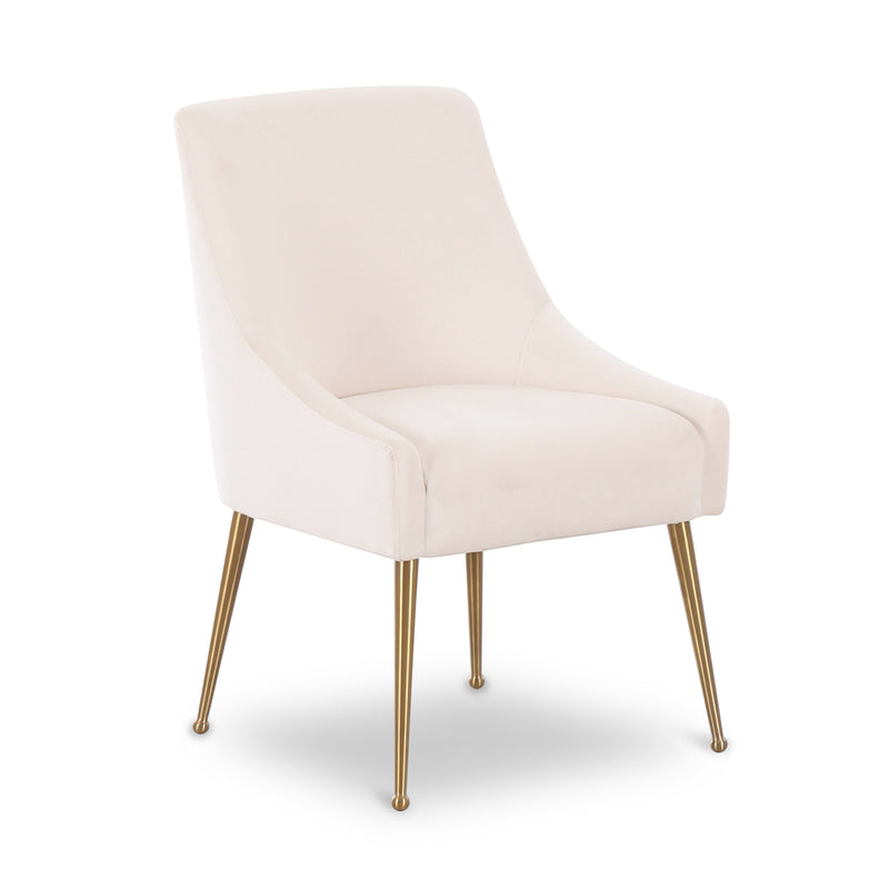 Beatrix Performance Velvet Dining Chair - Cream