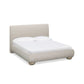Rayne Textured Fabric Bed - Cream
