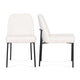 Sydney Performance Vegan Leather Dining Chair - Set of 2 - Cream